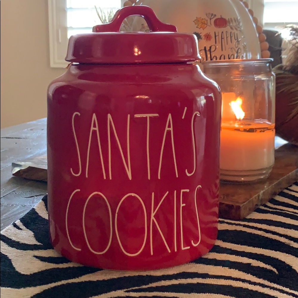 COPY - HTF Rae Dunn SANTA’S COOKIES Canister